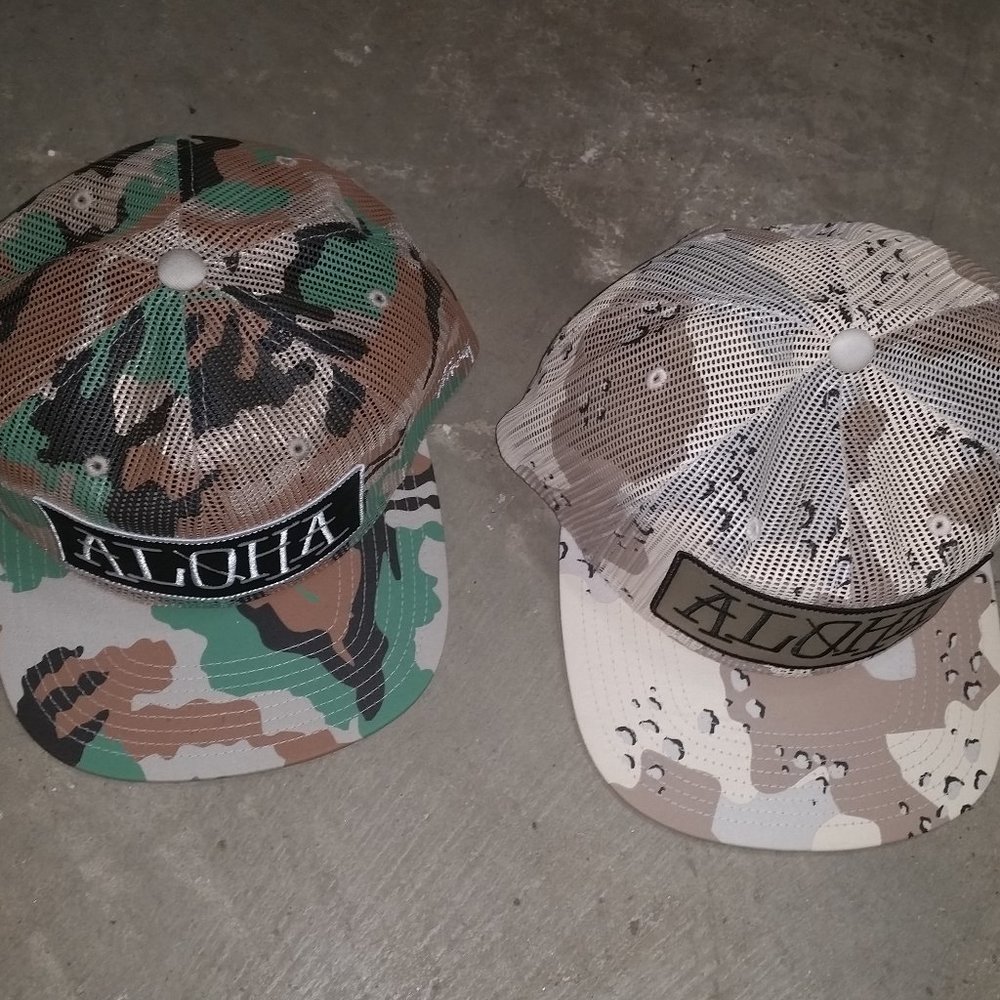 STUSSY ALOHA Truckers Hat Sample Mesh Snapback - Picture 2 of 11